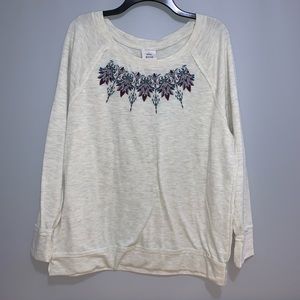Embroidered sweatshirt